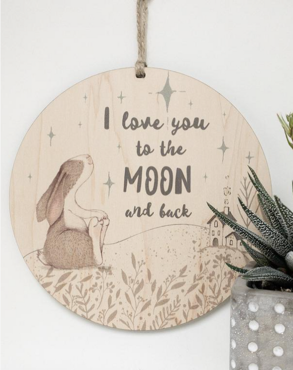 047 ($99) Love You to The Moon and back - Sign