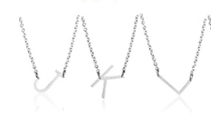 023 ($55) Necklace - Letter Initials - Stainless Steel