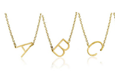 023 ($55) Necklace - Letter Initials - Gold