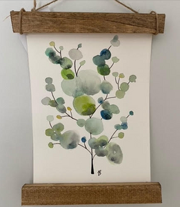 141 ($20) Watercolour - Ornament trees