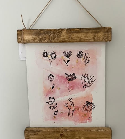 141 ($20) Watercolour - Small Flowers