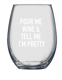 032 ($20) Wine Glassware - Various Sayings