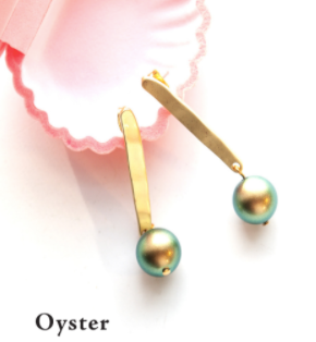 110 ($68) Earrings - Oyster