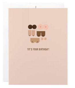 032 ($6) Card - Tits your birthday