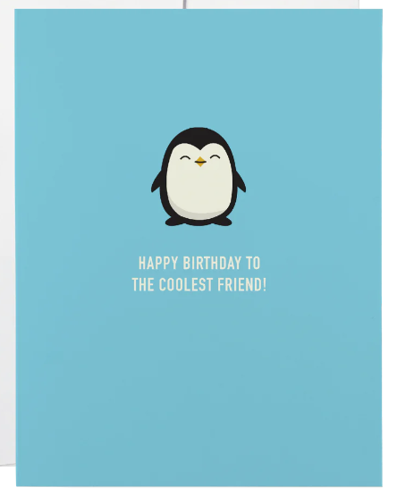 032 ($6) Card - Penguin - Happy birthday