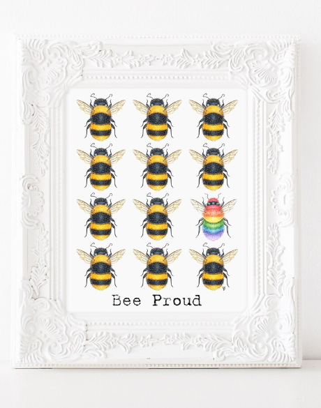 205 ($18) Print - Bee Proud