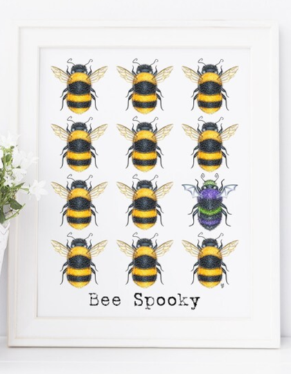 205 ($18) Print - Bee Spooky