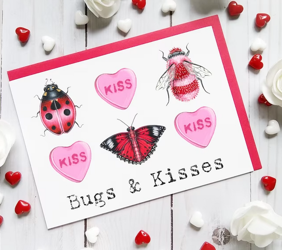 205 ($7) Card - Bugs & Kisses