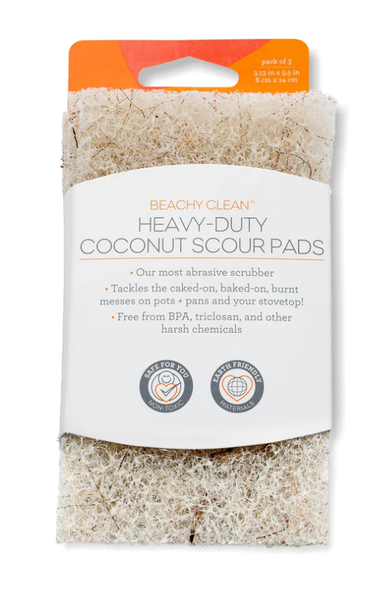 077 ($8) Full Circle - Coconut Scouring Pads - 3Pk
