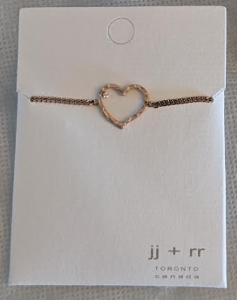 023 ($40) Hammered Heart - Bracelet