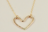 080 ($80) Heart Necklace - Small Gold