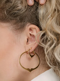 025 ($120) Liv Earrings - Gold - LG
