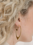 025 ($68) Sarah Mulder - Ariam Earrings Gold - Small