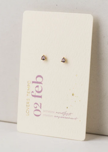 081 ($40) Birthstone Stud Earrings - Kaleidoscope