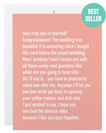 032 ($6) Card - Chatty Kathy - Holy Crap You're Married