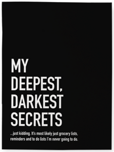 032 ($15) Notebook - My Deepest Secrets