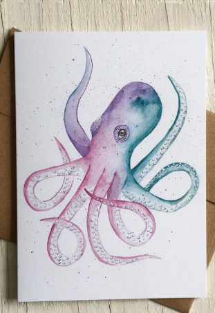 201 ($6) Card - Octopus
