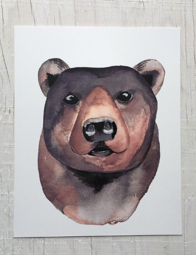 201 ($15) Print - Black Bear