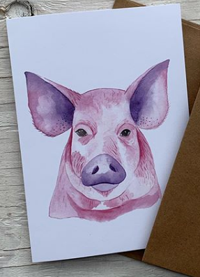 201 ($6) Card - Pig