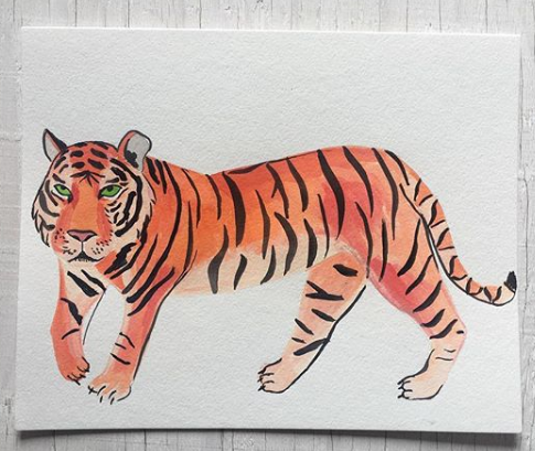 201 ($15) Print - Tiger