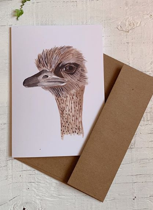 201 ($6) Card - Ostrich