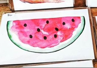201 ($6) Card - Watermelon