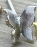 023 ($38) Earrings - Folded Butterfly - Silver