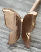 023 ($38) Earrings - Folded Butterfly - RG