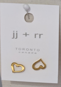 023 ($26) Earrings - Element Heart - Gold