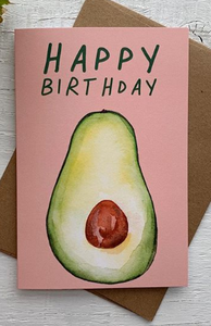 201 ($6) Card - Happy Birthday Avocado