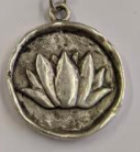 103 ($40) Necklace - Charm - Lotus