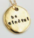 103 ($40) Necklace - Stamped Charm - Words