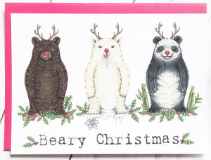 205 ($7) Holiday Card - Beary Christmas