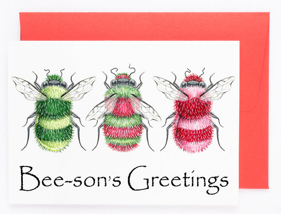 205 ($7) Holiday Card - Beesons Greetings