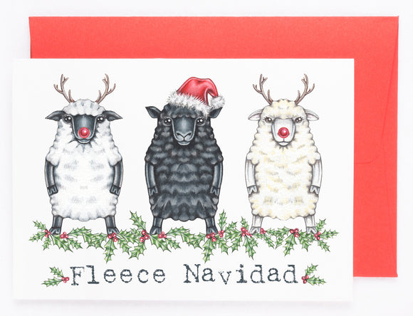 205 ($7) Holiday Card - Fleece Navidad
