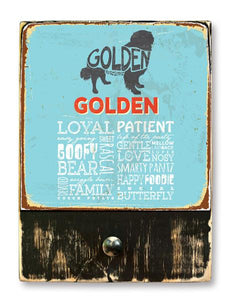 221 ($45) Golden - Dog leash hanger