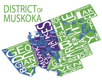 211 ($30) Map - Muskoka District - 11x14