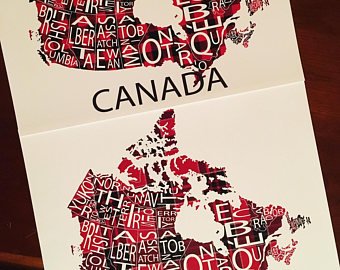 211 ($30) Map - Canada - 11x14