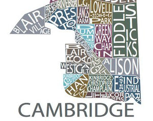 211 ($30) Map - Cambridge - 11x14