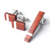 111 ($95) Set - Tie Clip and Cufflinks - with Inlay
