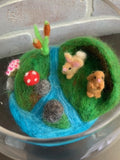 239 ($105) Felted Zenscapes in Glass Bowl