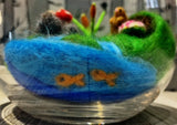 239 ($105) Felted Zenscapes in Glass Bowl