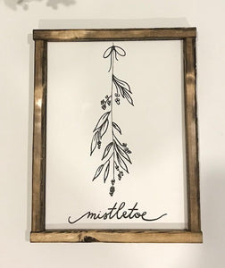 141 ($30) Sign - Mistletoe