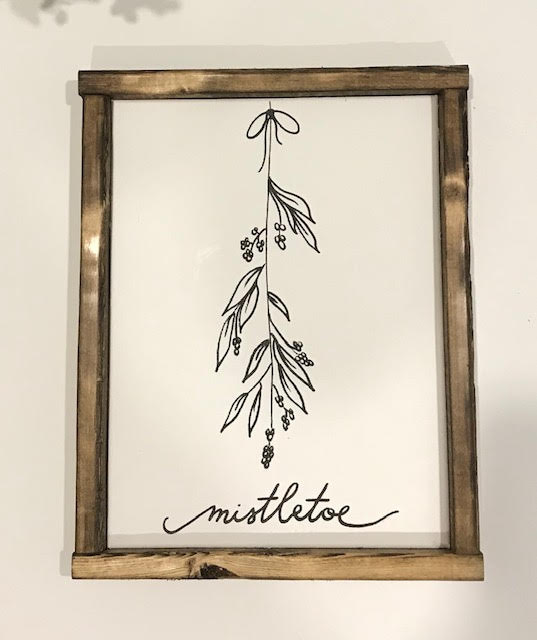 141 ($30) Sign - Mistletoe