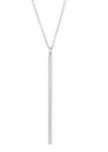 025 ($62) Electric Lines Necklace - Silver