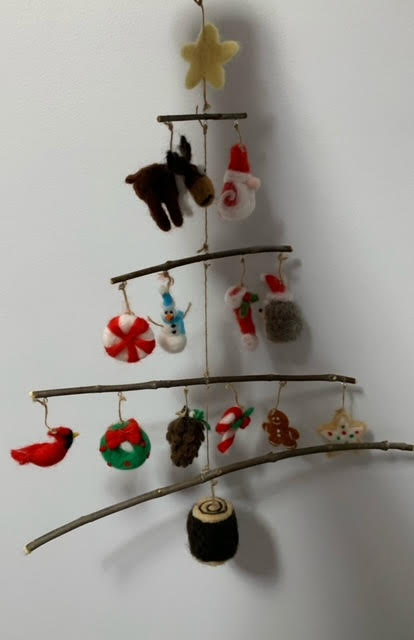 239 ($130) Mobile - Felted Christmas Items