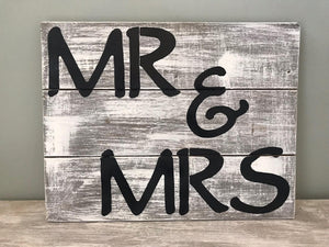 206 ($25) Mr Mrs Sign