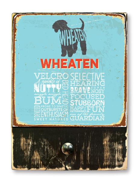 221 ($42.99) Wheaten - Dog leash hanger